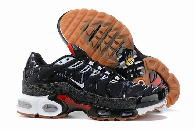 Nike Air Max Plus Tn Men's Running Shoes Black White Red-02 - Click Image to Close